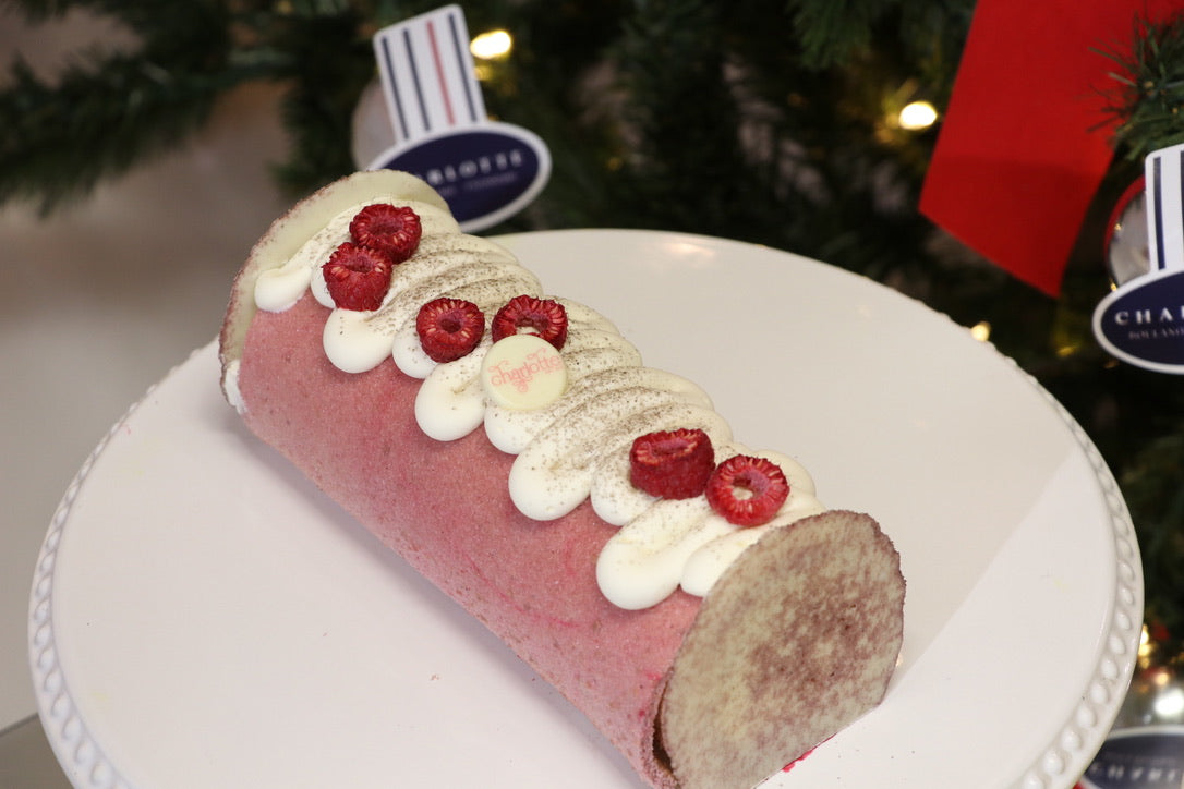 Bûche - Framboises Vanille
